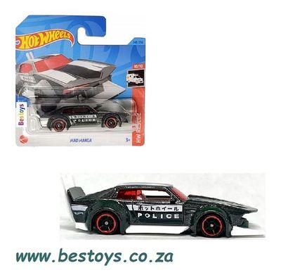 Hotwheels Hot Wheels Diecast Model Car 2023 248/250 Mad Manga Police Rescue 1/64 scale