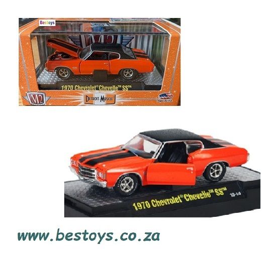 Castline M2 Diecast Model Car Detroit Muscle Chevy Chevrolet Chevelle SS 1970 1/64 scale