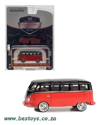 Greenlight Diecast Model Car Barrett Jackson Auction Series VW Volkswagen Kombi 23 Window Microbus 1956 1/64 scale