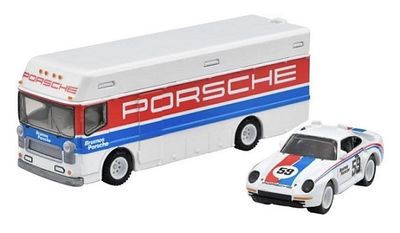 Hot Wheels Car Culture Team Transport Porsche 959 1986 + Euro Hauler Truck "Porsche"