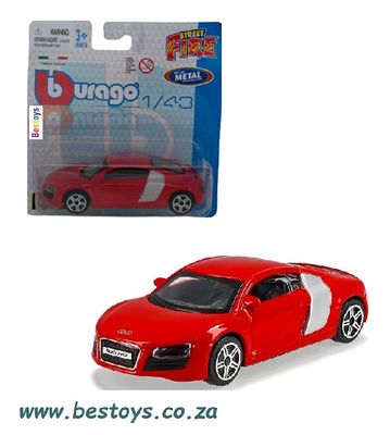 Burago Diecast Model Car Audi R 8 R8 1/43 scale