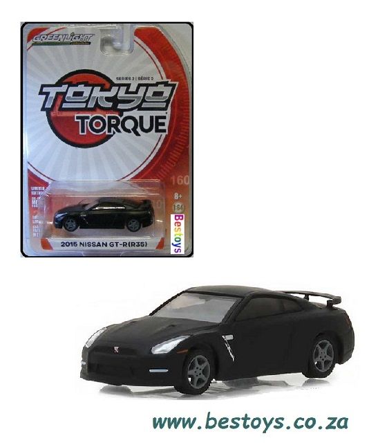 Greenlight Diecast Model Car Tokyo Torque Nissan GT-R GTR R35 2015 1/64 scale