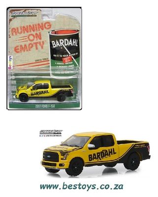 Greenlight Diecast Model Car Running on Empty Ford F 150 F150 Pickup 2017 &quot;Bardahl&quot; 1/64 scale