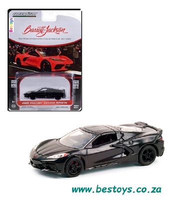 Greenlight Diecast Model Car Barrett Jackson Auction Series Chevy Chevrolet Corvette Stingray 2020 1/64 scale