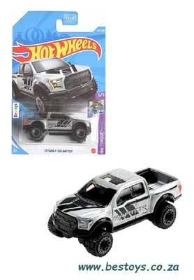 Hotwheels Hot Wheels Diecast Model Car 2021 167/250 Ford F 150 F150 Raptor 2017 Torque 1/64 scale