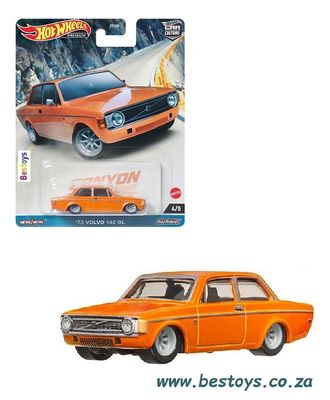Hot Wheels Diecast Model Car Culture Canyon Warriors Volvo 142 GL 1973
