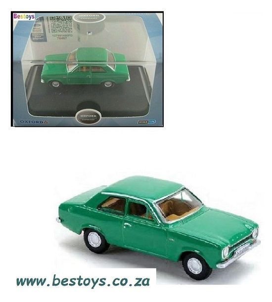 Oxford Diecast Model Car FE001 Ford Escort MK 1 MK1 1/76 OO railway scale