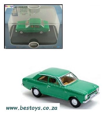 Oxford Diecast Model Car FE001 Ford Escort MK 1 MK1 1/76 OO railway scale