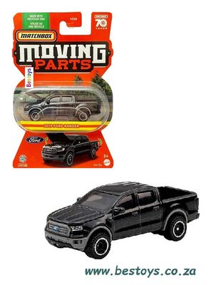 Matchbox Diecast Model Car Moving Parts Ford Ranger Pickup 2019 70th Anniversary 1/64 scale