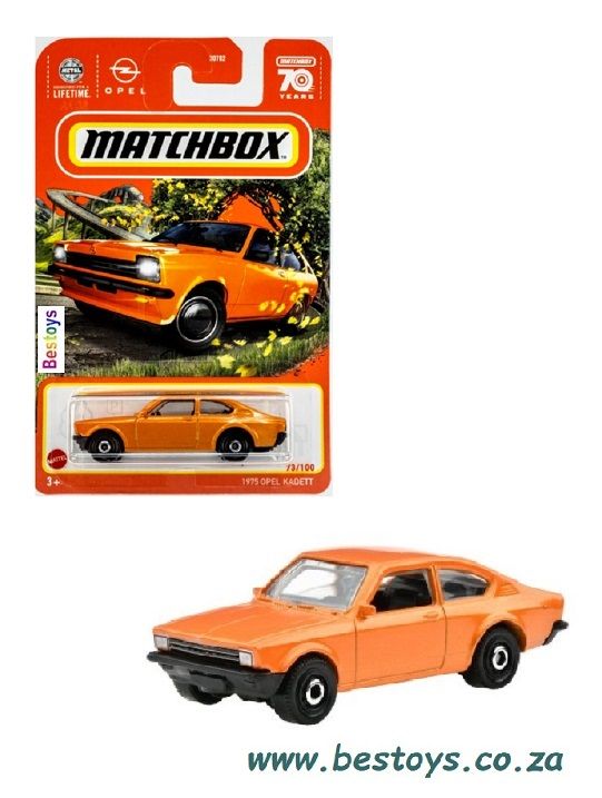 Matchbox Diecast Model Car 2023 73/100 Opel Kadett 1975 70th Anniversary 1/64 scale