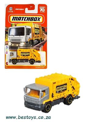 Matchbox Diecast Model Car 2023 61/100 Garbage King Rubbish Truck 70th Anniversary