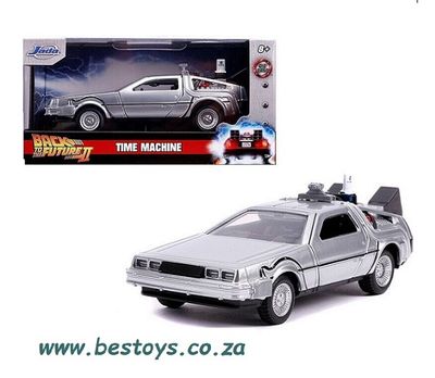 JADA Diecast Model Car 30541 Hollywood Delorean Time Machine Back to the Future 2 Movie Film TV 1/32 scale