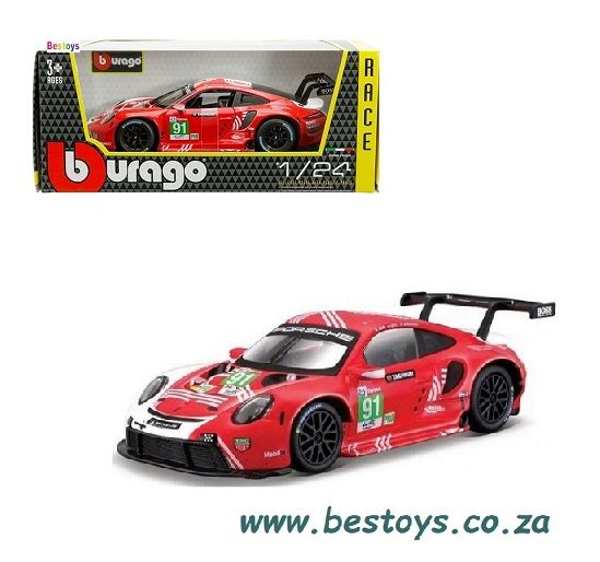 Burago 28016 Porsche 911 RSR LM 2020 No 91 &quot;TAG Heuer&quot; Motorsport