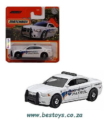 Matchbox Diecast Model Car 2023 86/100 Dodge Charger Pursuit &quot;NASA Patrol&quot; 1/64 scale