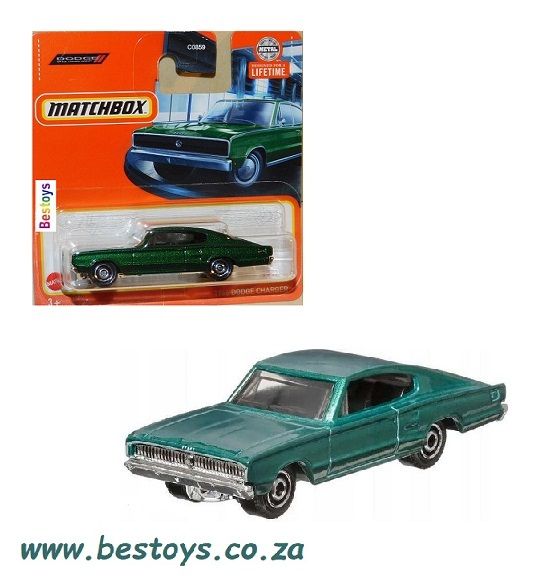 Matchbox Diecast Model Car 2023 13/100 Dodge Charger 1966 1/64 scale