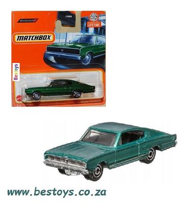 Matchbox Diecast Model Car 2023 13/100 Dodge Charger 1966 1/64 scale