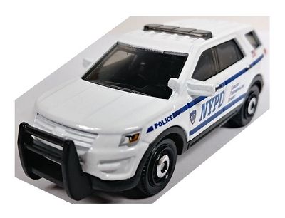 Matchbox Diecast Model Car 2022 95/102 Ford Interceptor Utility 2016 "NYPD" Police 1/64 scale