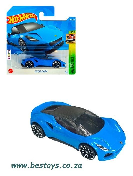 Hotwheels Hot Wheels Diecast Model Car 2022 247/250 Lotus Emira Exotics 1/64 scale