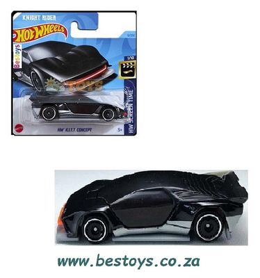 Hotwheels Hot Wheels Diecast Model Car 2022 6/250 Kitt Concept Knight Rider Screen Time TV 1/64 scale