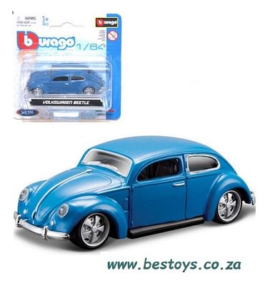 Burago Model Car VW Volkswagen Beetle 1/64 scale