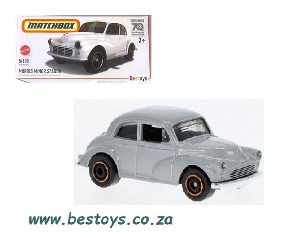 Matchbox Diecast Model Car Power Grab 2023 5/100 Morris Minor Saloon 70th Anniversary 1/64 scale