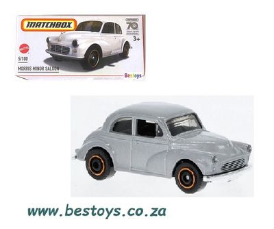 Matchbox Diecast Model Car Power Grab 2023 5/100 Morris Minor Saloon 70th Anniversary 1/64 scale