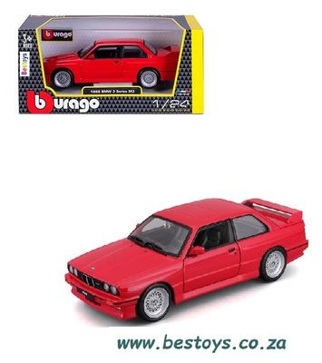 Burago Diecast Model Car 21100 BMW 3 Series M 3 M3 E30 1988 1/24 scale