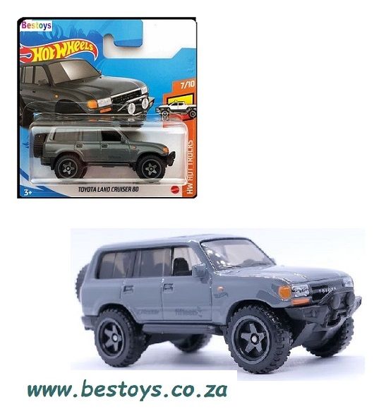 Hotwheels Hot Wheels Diecast Model Car 2021 226/250 Toyota Land Cruiser 80 Hot Trucks 1/64 scale