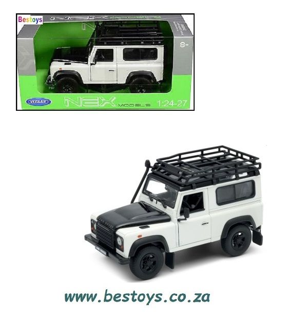 Welly Diecast Model Car 22498 Land Rover Defender 90 with snorkel 1/24 scale