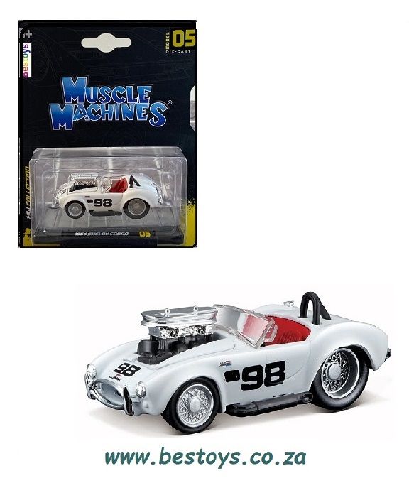 Maisto Muscle Machines Shelby Cobra 1964 No 98 1/64 scale