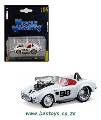 Maisto Muscle Machines Shelby Cobra 1964 No 98 1/64 scale