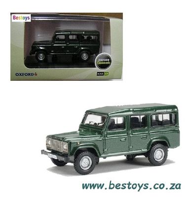 Oxford Diecast Model Car DEF001 Land Rover Defender 110 Stationwagon OO 1/76 railway scale