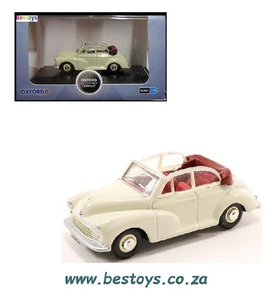 Oxford Diecast Model Car MMC005 Morris Minor Convertible 1/76 OO railway scale