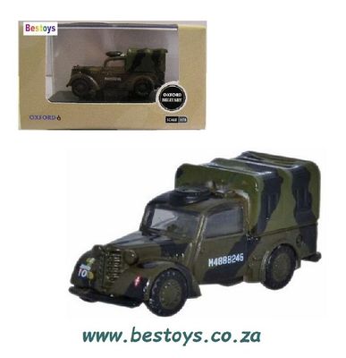Oxford Diecast Model Car TIL001 Austin Tilly Van Military 9th Survey Reg. Military 1/76 OO railway scale