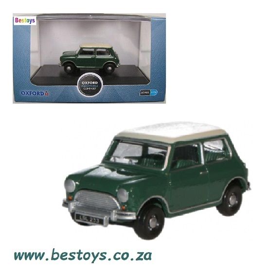 Oxford Diecast Model Car MN003 Austin Mini Cooper 1/76 OO railway scale