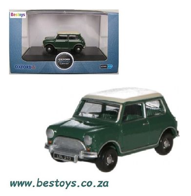 Oxford Diecast Model Car MN003 Austin Mini Cooper 1/76 OO railway scale