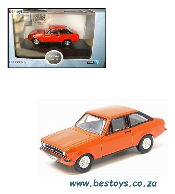 Oxford Diecast Model Car ESC001 Ford Escort MK 2 MKII 1/76 OO railway scale