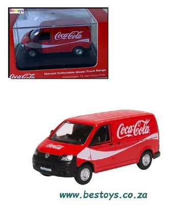 Oxford Diecast Model Car VT5V003CC VW Volkswagen T 5 T5 Panelvan &quot;Coca Cola&quot; 1/76 OO railway scale