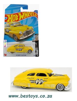 Hotwheels Hot Wheels Diecast Model Car 2022 155/250 Chevy Chevrolet Fleetline 1947 Mooneyes Rod Squad 1/64 scale