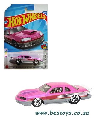 Hotwheels Hot Wheels Diecast Model Car 2022 246/250 Pro Stock Thunderbird Matt &amp; Debbie Hay Drag Strip 1/64 scale