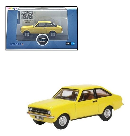 Oxford Diecast Model Car ESC002 Ford Escort MK 2 MKII 1/76 OO railway scale
