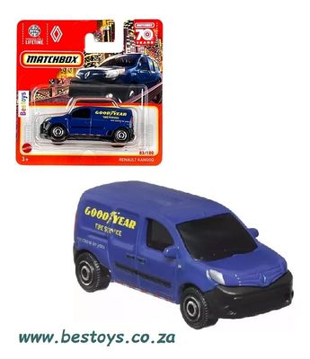 Matchbox Diecast Model Car 2023 83/100 Renault Kangoo Van &quot;Good Year&quot; 70th Anniversary