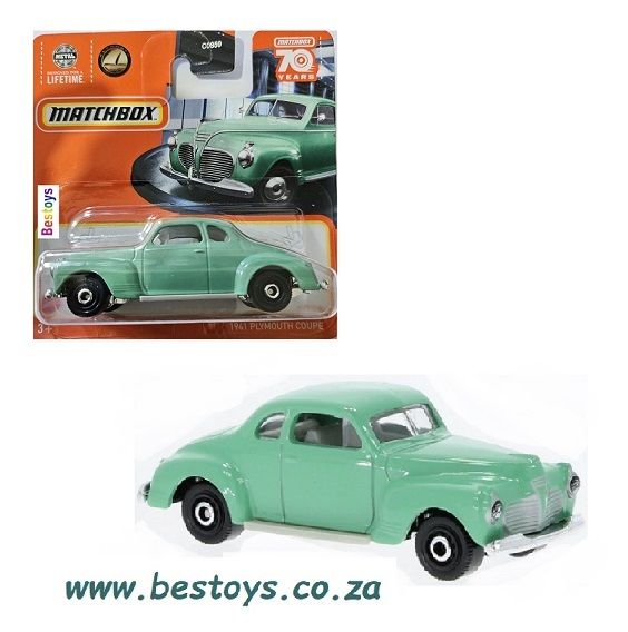 Matchbox Diecast Model Car 2023 8/100 Plymouth Coupe 1941 70th Anniversary 1/64 scale