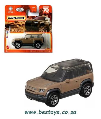Matchbox Diecast Model Car 2023 81/100 Land Rover Defender 90 2020 70th Anniversary 1/64 scale