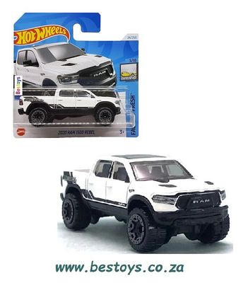 Hotwheels Hot Wheels Diecast Model Car 2024 24/250 Dodge RAM 1500 Rebel 2020 1/64 scale