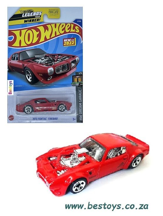 Hotwheels Hot Wheels Diecast Model Car First Edition 2022 1/250 Pontiac Firebird 1970 Dream Garage 1/64 scale