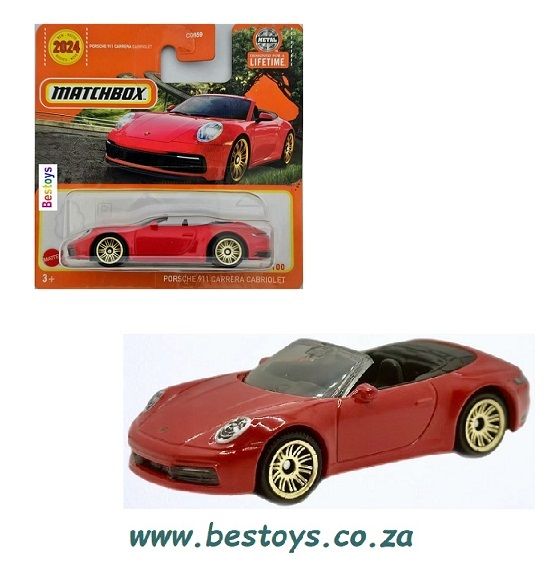 Matchbox Diecast Model Car 2024 79/100 Porsche 911 Carrera Cabriolet 1/64 scale
