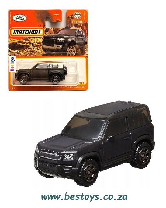 Matchbox Diecast Model Car 2024 61/100 Land Rover Defender 90 2020 1/64 scale