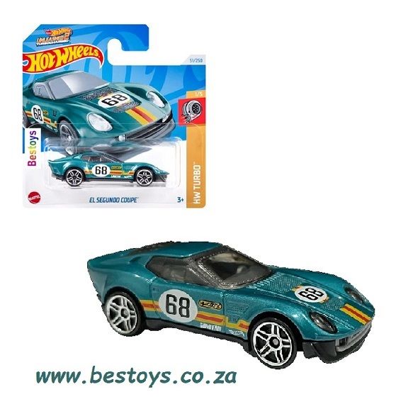 Hotwheels Hot Wheels Diecast Model Car 2024 51/250 El Segundo Coupe No 68 Turbo 1/64 scale
