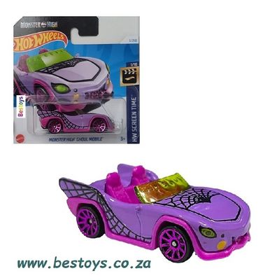 Hotwheels Hot Wheels Diecast Model Car 2024 3/250 Monster High Ghoul Mobile Screen Time